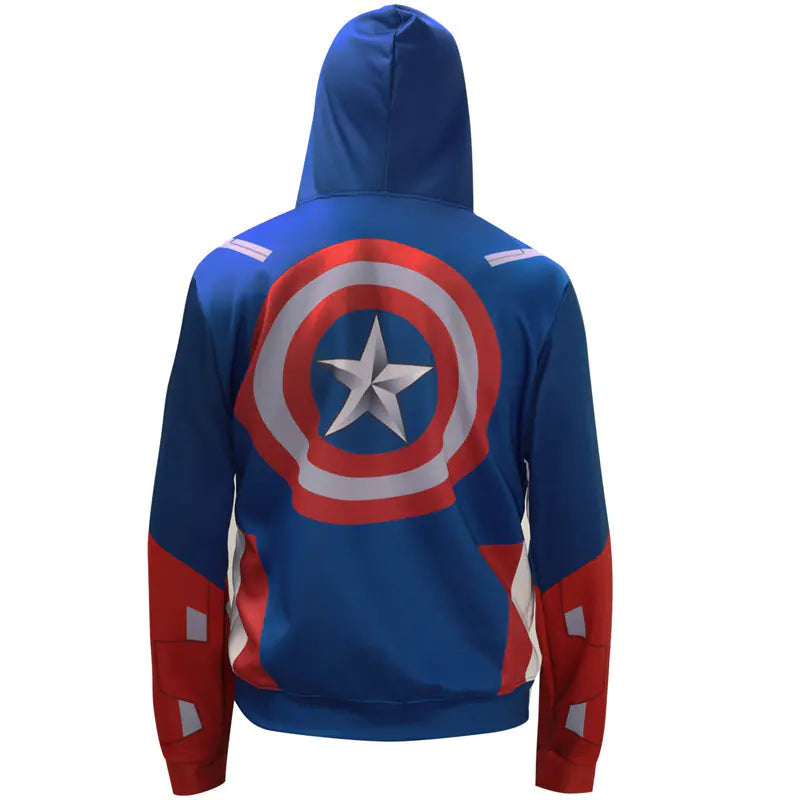 Captain America 3D Hooded Sweatshirt