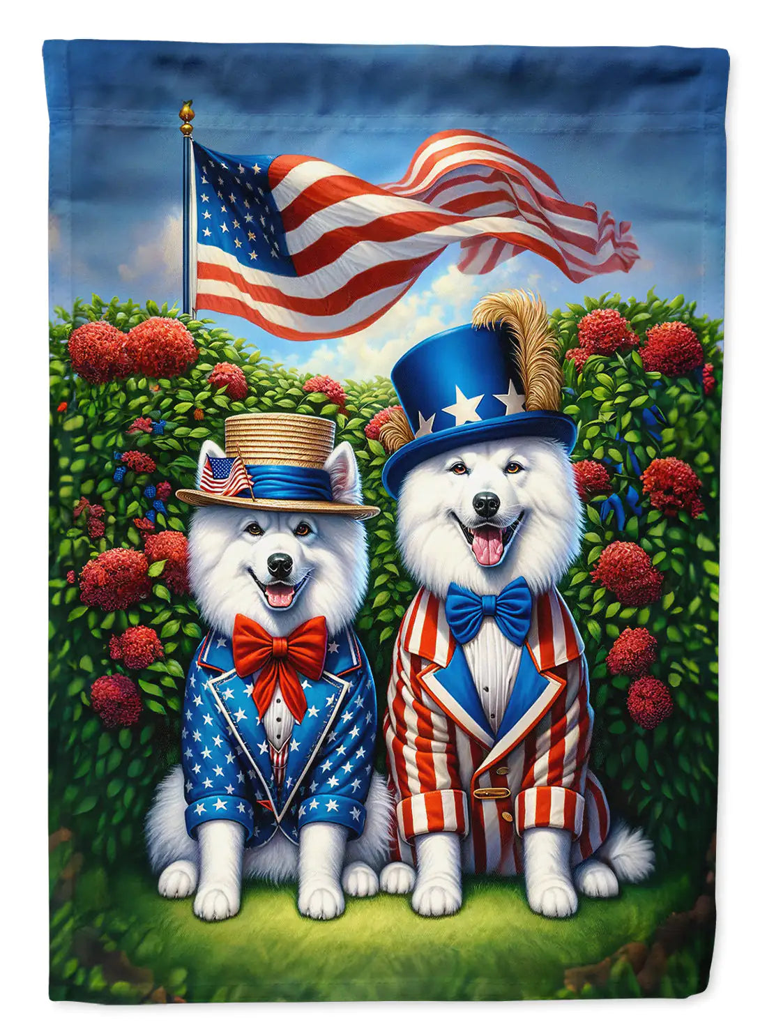 All American Eskimo - Garden Flag