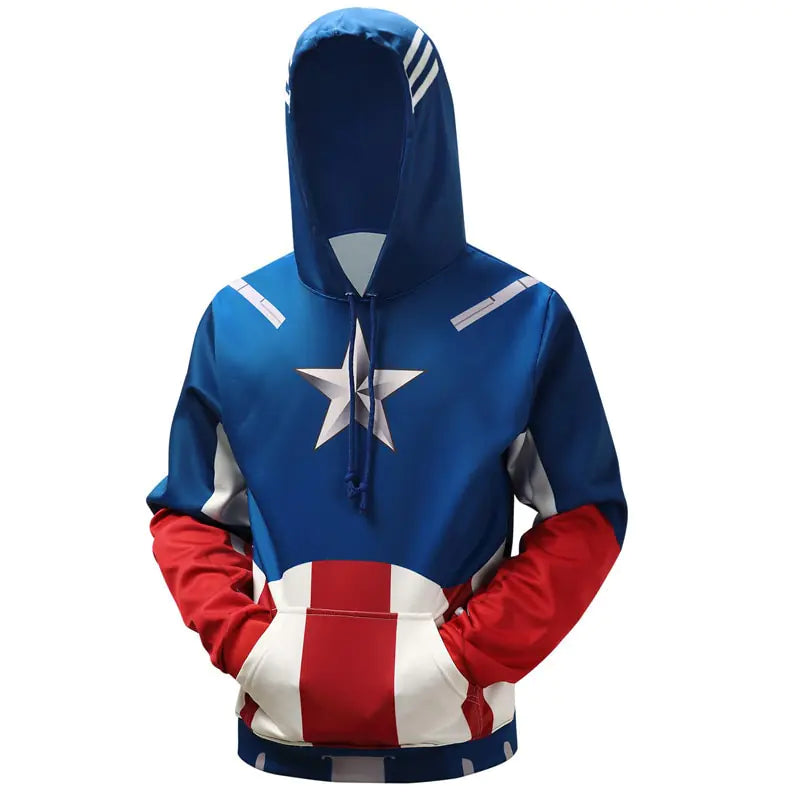 Captain America 3D Hooded Sweatshirt