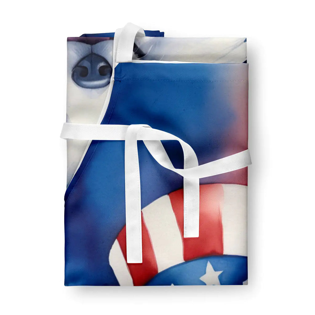 American Eskimo Patriotic Apron