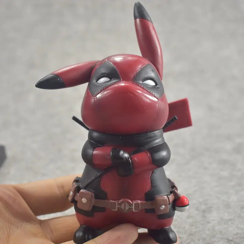 Pikachu Deadpool Captain America Figure Toy Model