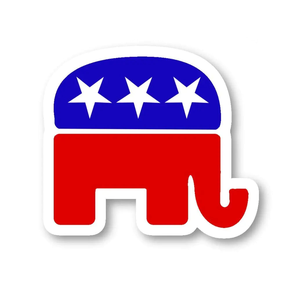 Republican Elephant Stickers - 3 Pack Set