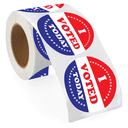 250 "I Voted Today" Patriotic Election Stickers